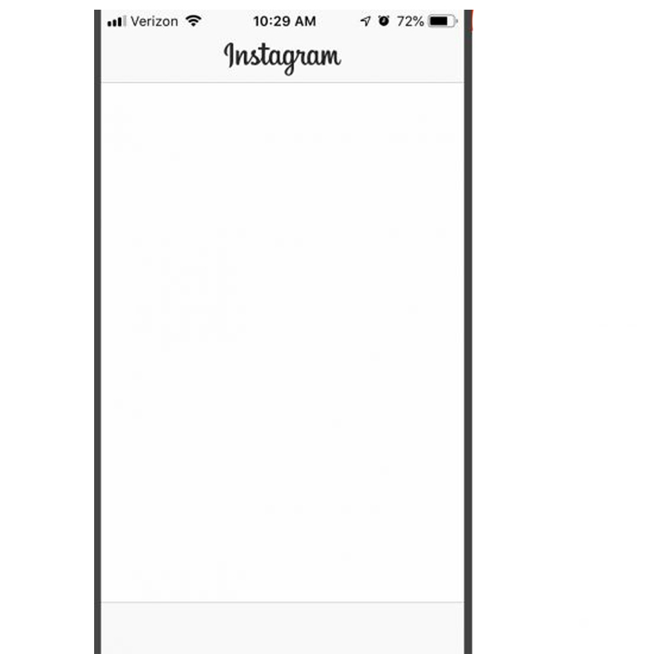 سفید شدن صفحه اینستاگرام