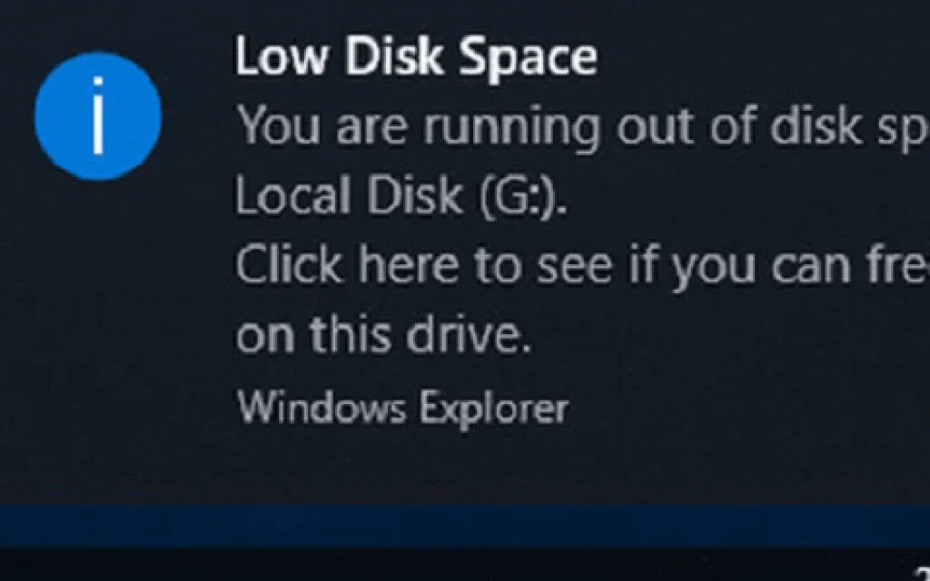 Low disk